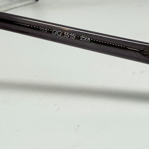 GUCCI GG 1515 ZX8 Eyeglasses Frames Gray Full RIm USed H19050 - Picture 5 of 7